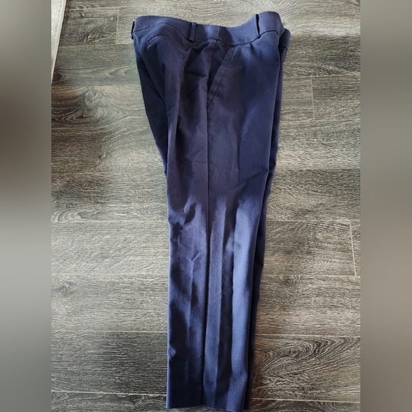 Cropped work trousers - Loft, navy blue - Picture 2 of 3